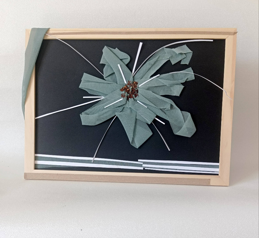 Cadre Unique Fleur "Libre" - Upcycling