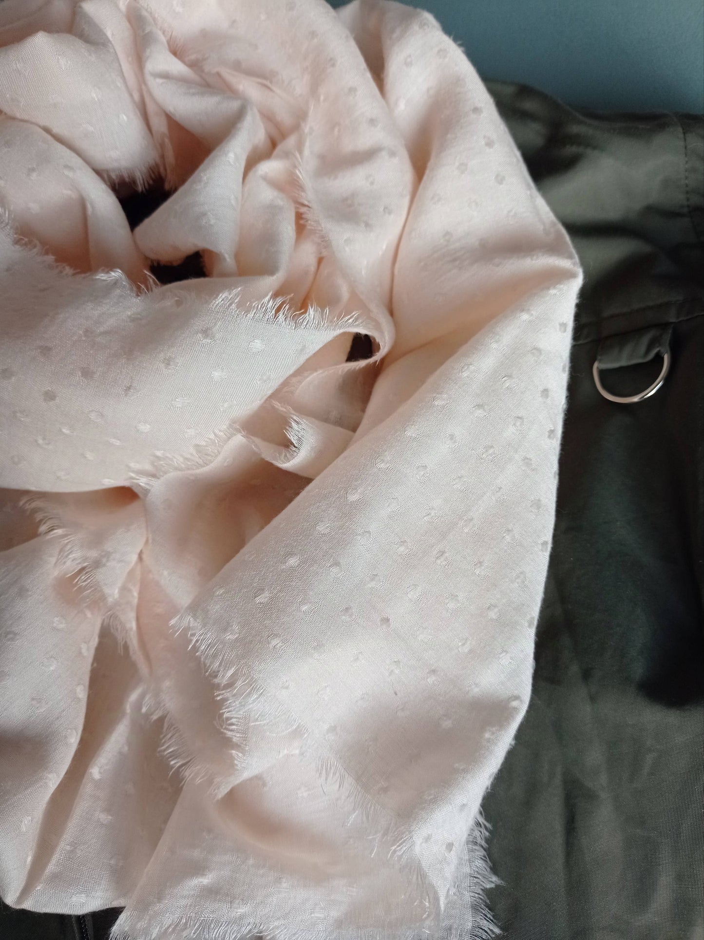 Au Lait BIO - Foulard "Peau de Pêche", Existe en Carré | Made in France