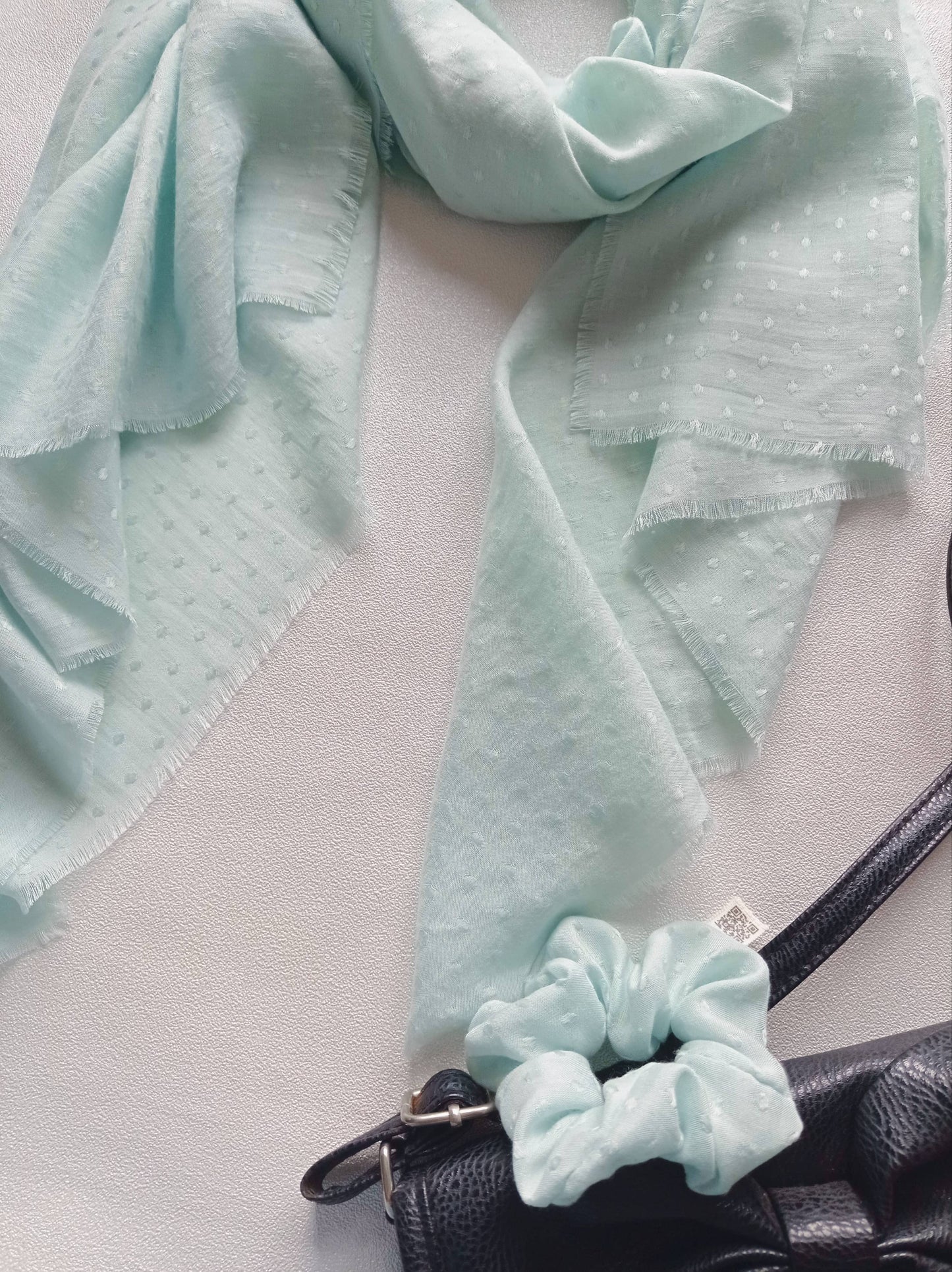 Au Lait BIO - Foulard "Bleu Azur", Existe en Carré | Made in France