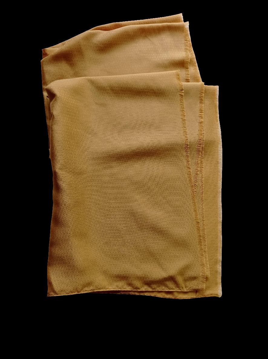 En Aloe Vera BIO - Foulard soyeux "Safran doré", Existe en carré | Made in France