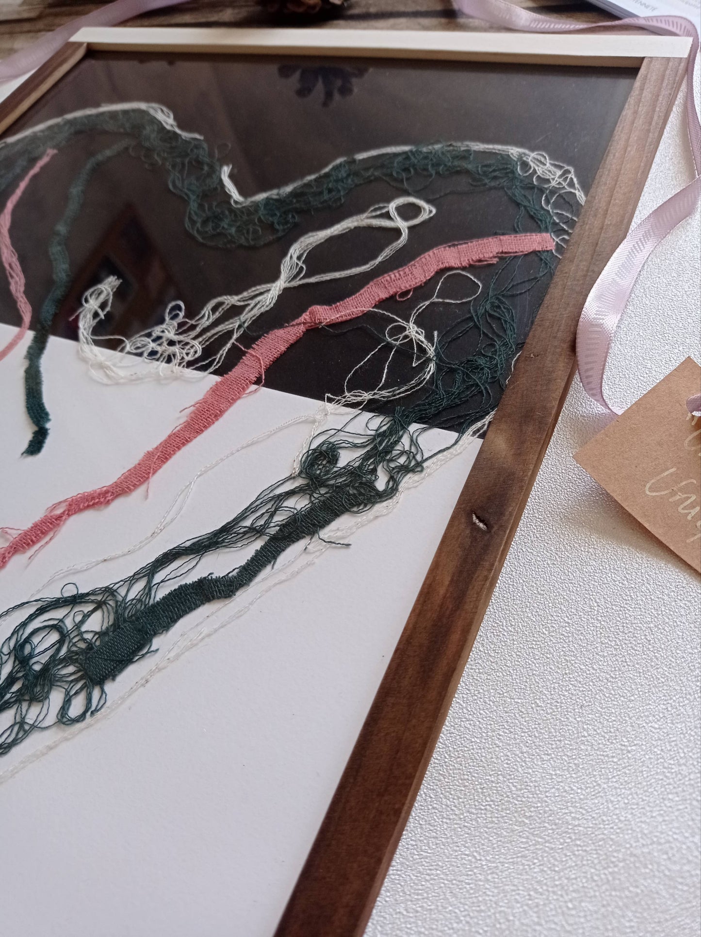 Grand Cadre "Cœur Pur" - Upcycling