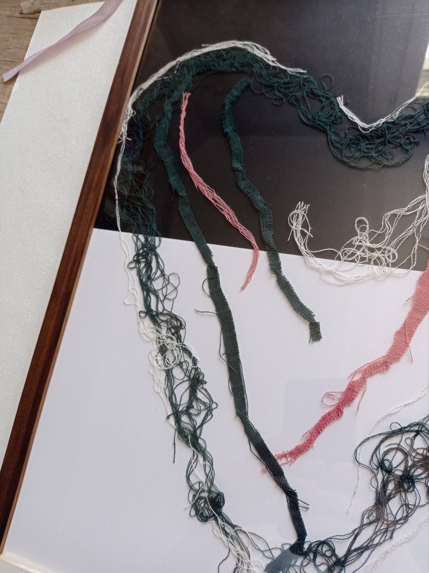 Grand Cadre "Cœur Pur" - Upcycling