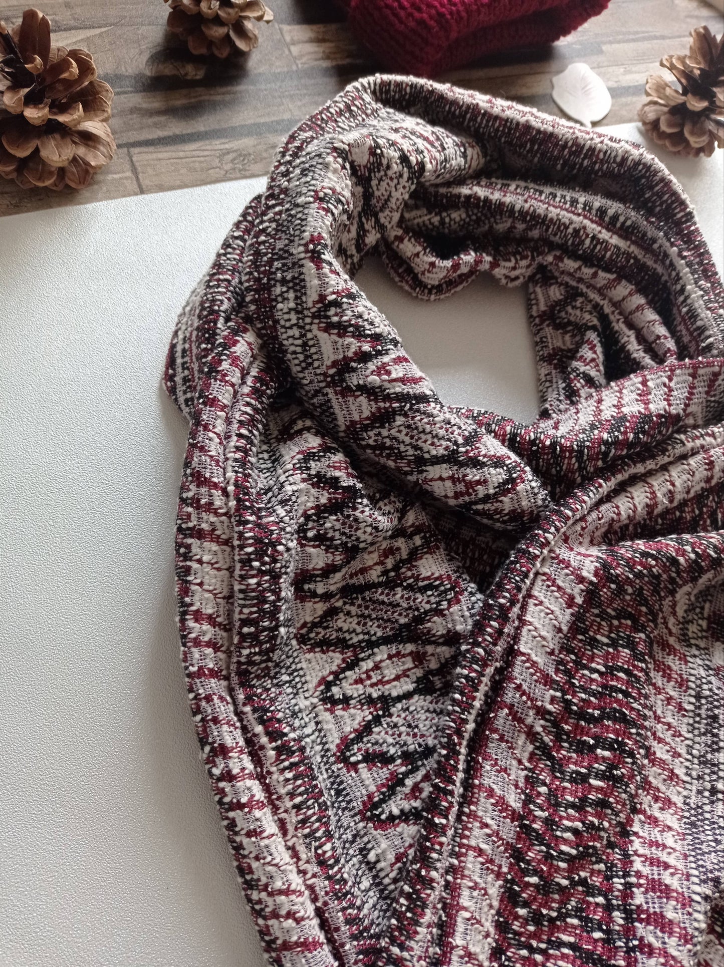 Écharpe chaude en coton mélangé | Made in France