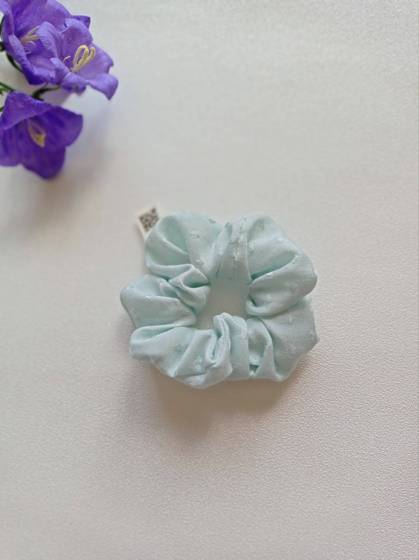 Chouchou "Bleu Azur" en popeline biologique | Made in France