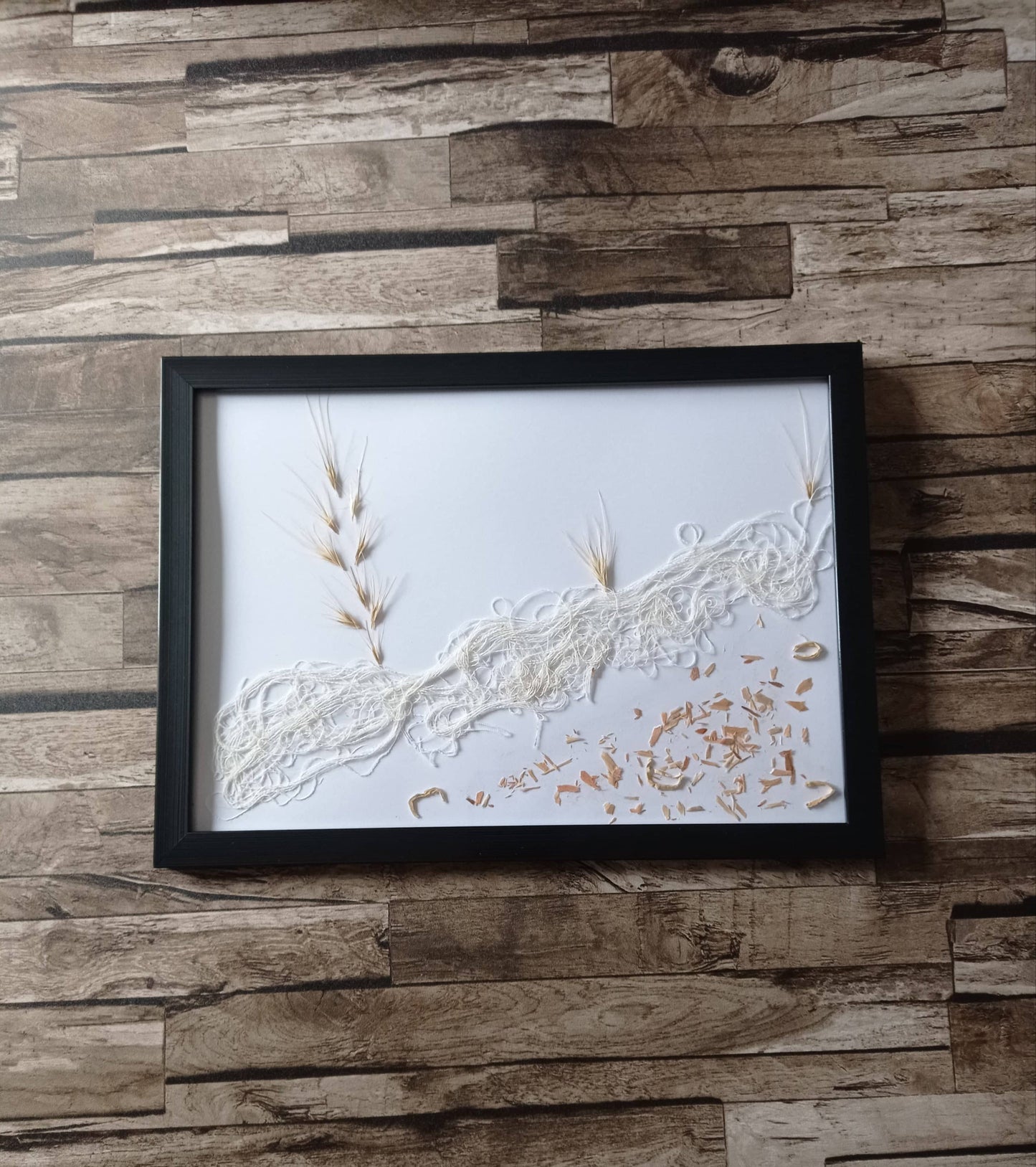 Cadre n° 3 "Sur le chemin" - Upcycling Création unique