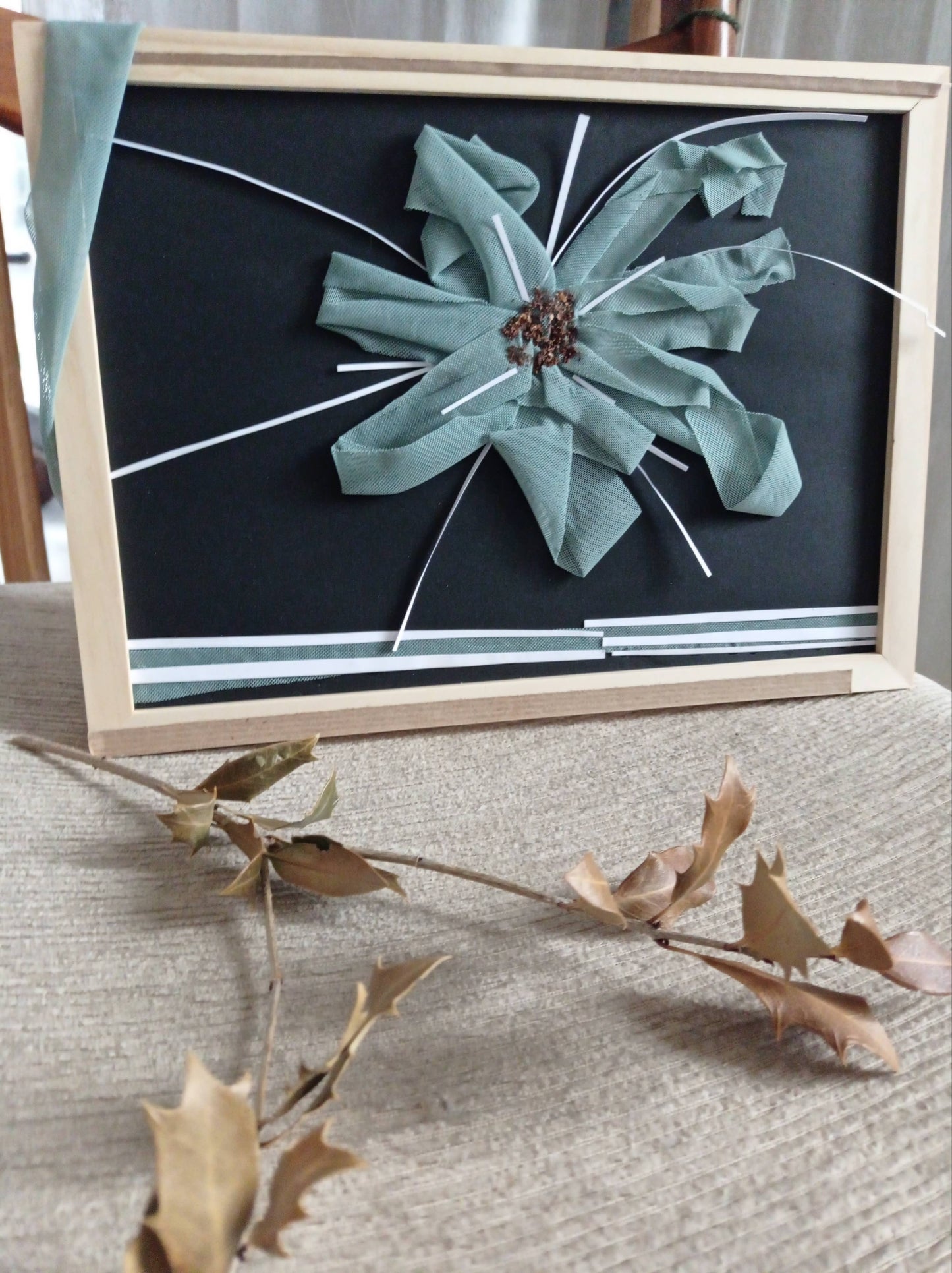 Cadre Unique Fleur "Libre" - Upcycling