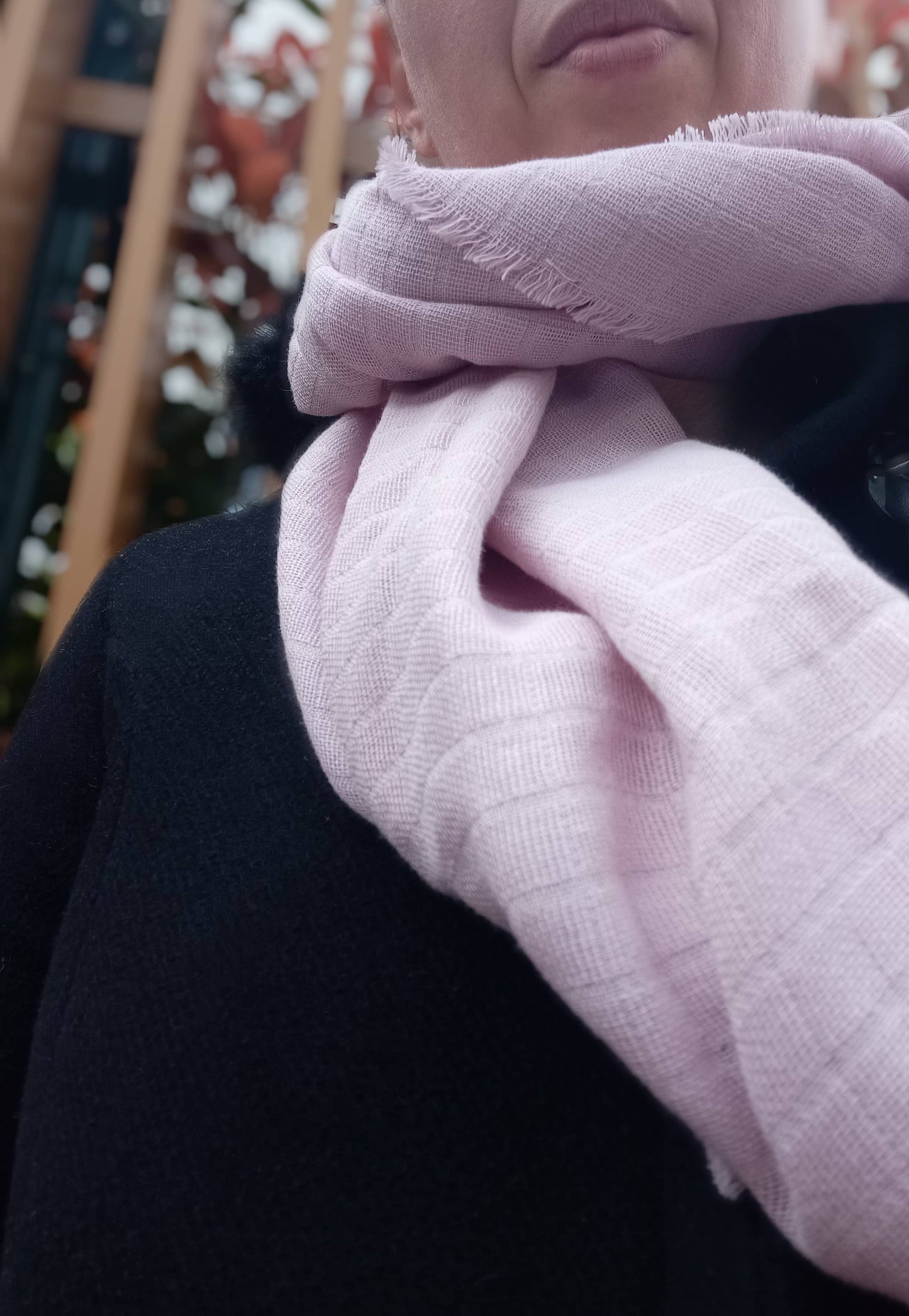 Étole Lilas Violet en Coton BIO | Made in France