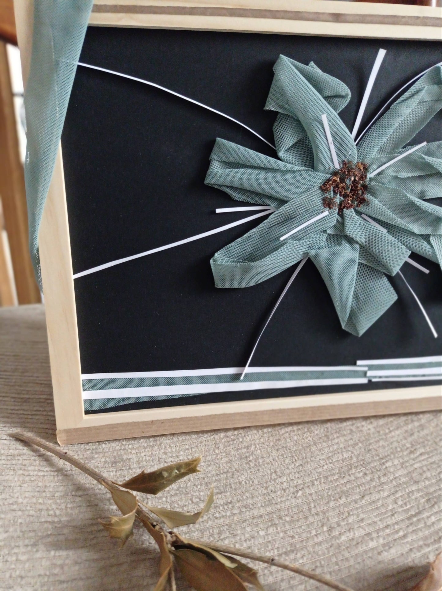 Cadre Unique Fleur "Libre" - Upcycling