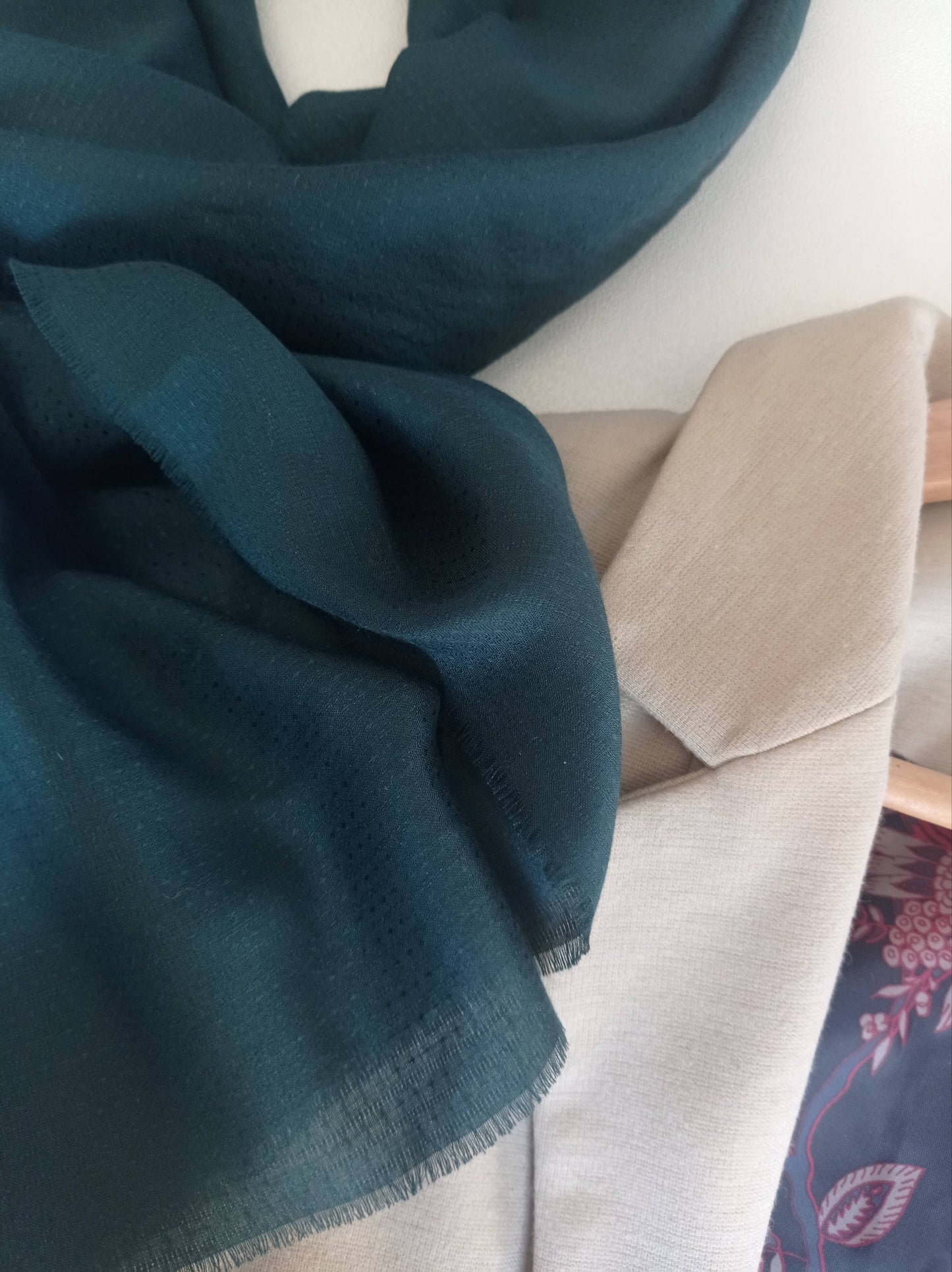 En Aloe Vera BIO - Foulard Vert "Élixir", Existe en Étole | Made in France