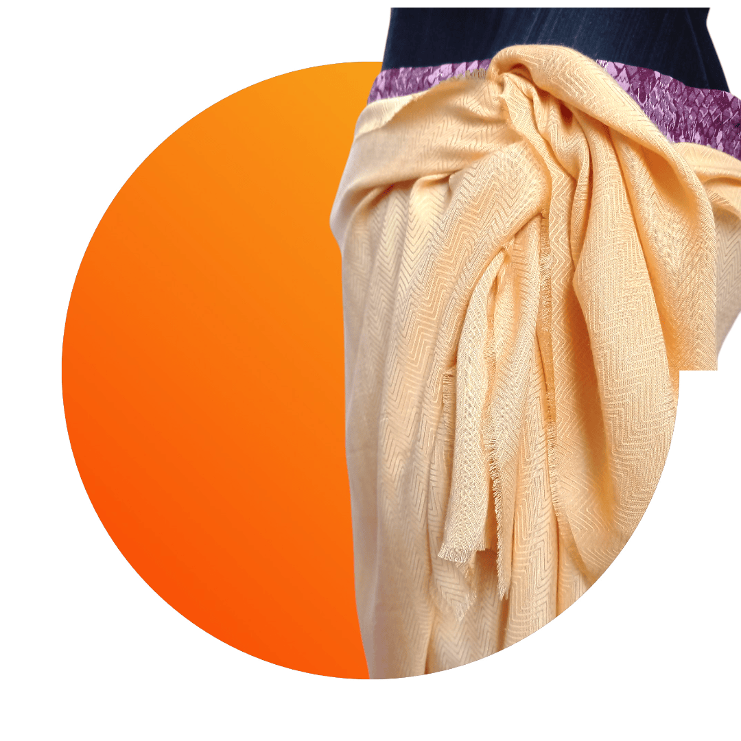 Au Lait BIO - Foulard "Yellow Sun", Existe en Carré ou Paréo | Made in France