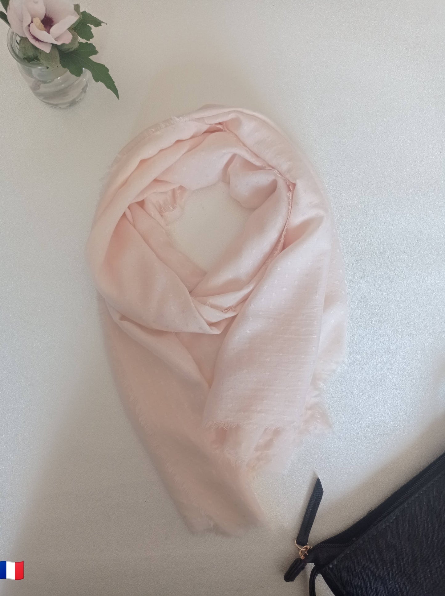 Au Lait BIO - Foulard "Bleu Azur", Existe en Carré | Made in France