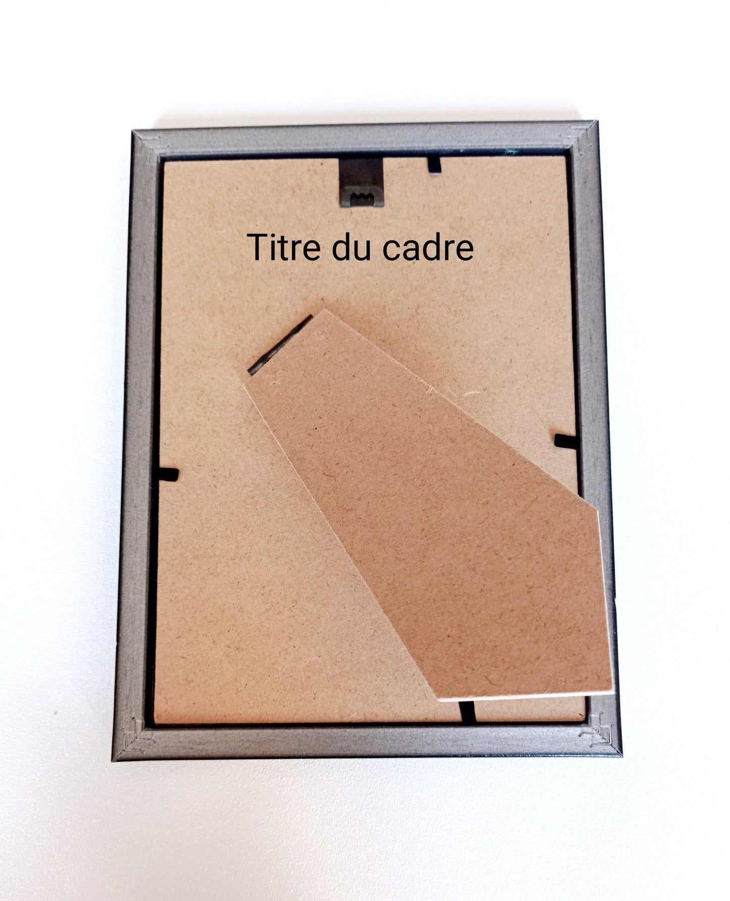 petit cadre de dos avec accroche et pied