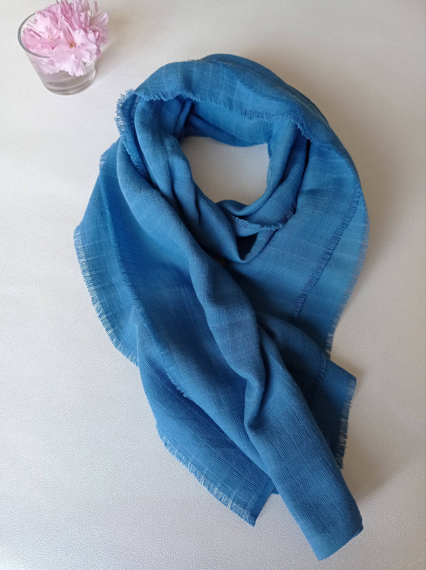 foulard bleu