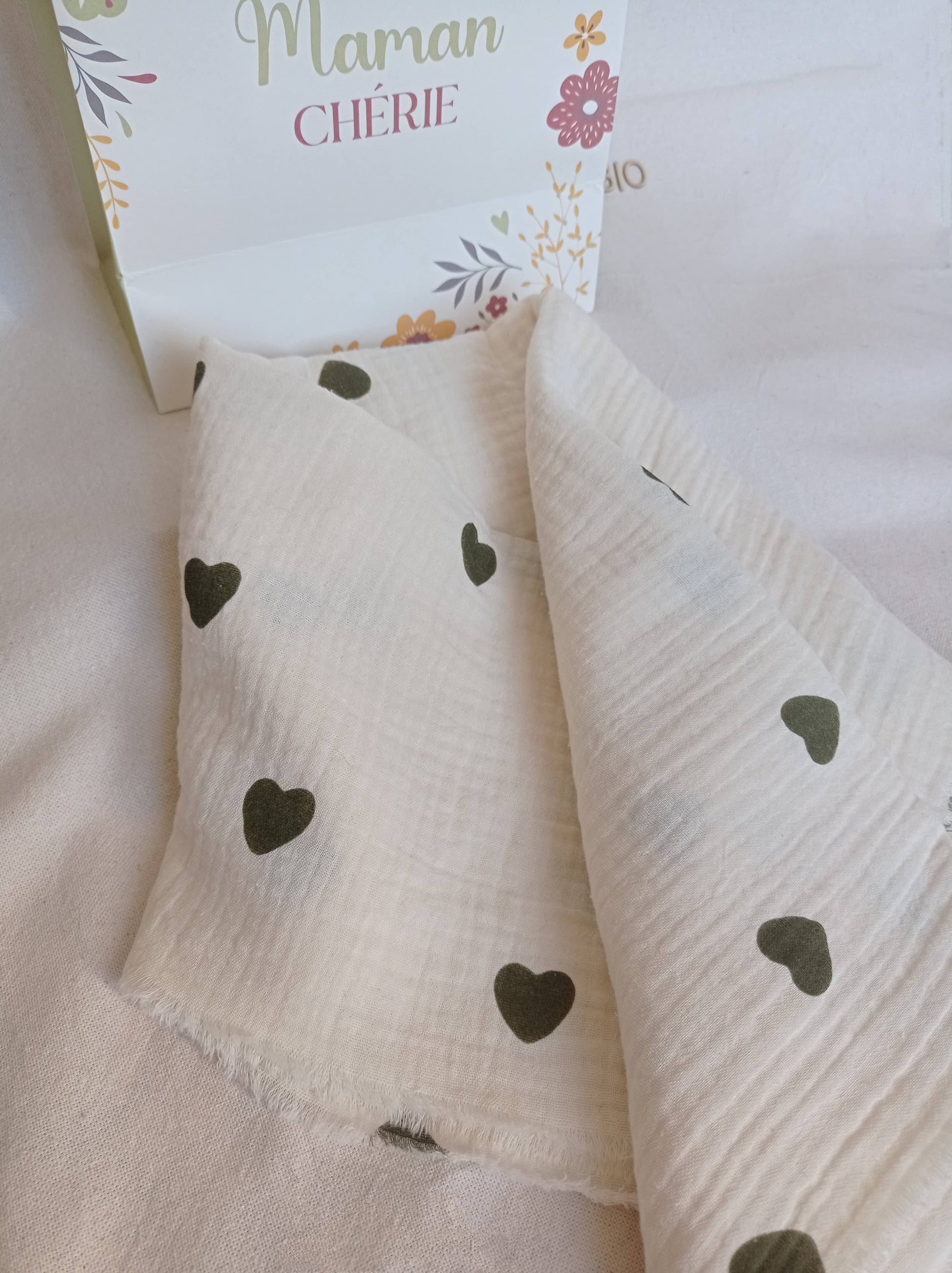 cadeau maman foulard coeur