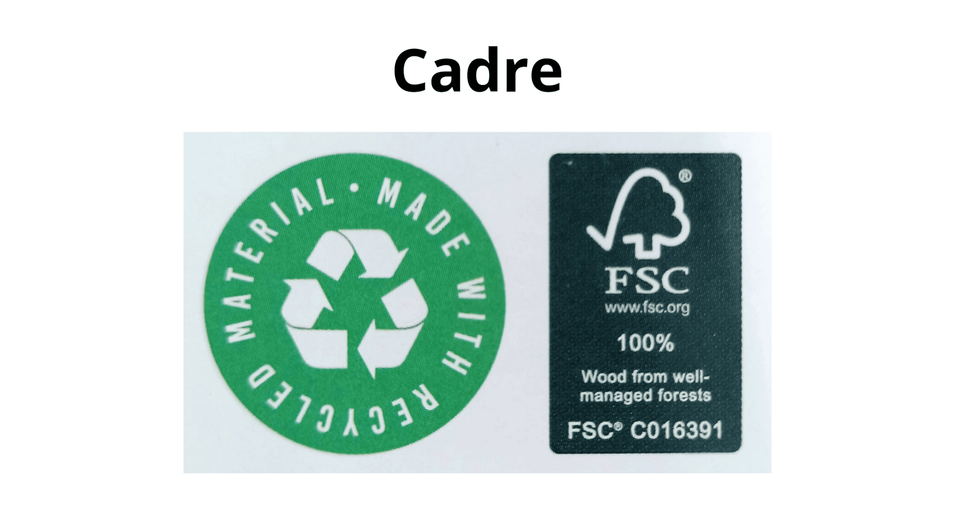 label recyle et FSC