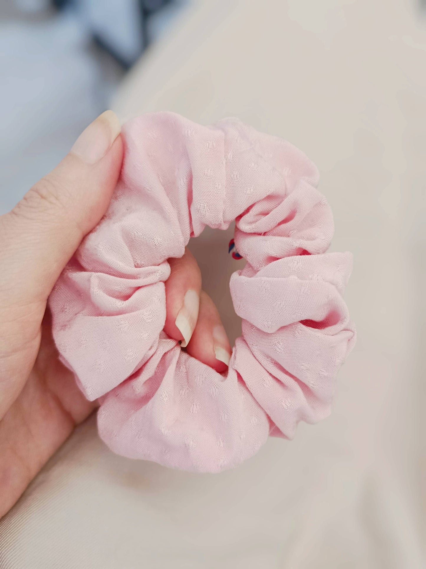 Chouchou "Douce rosée" en popeline écologique | Made in France