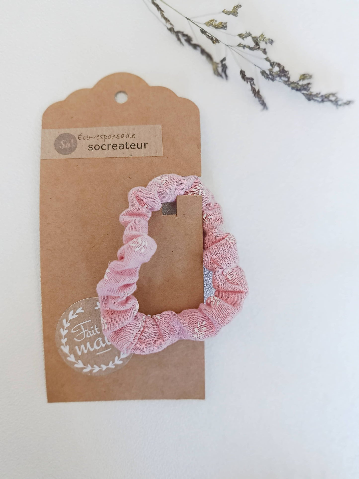 Bio-Scrunchie „Azurblau“ | Hergestellt in Frankreich
