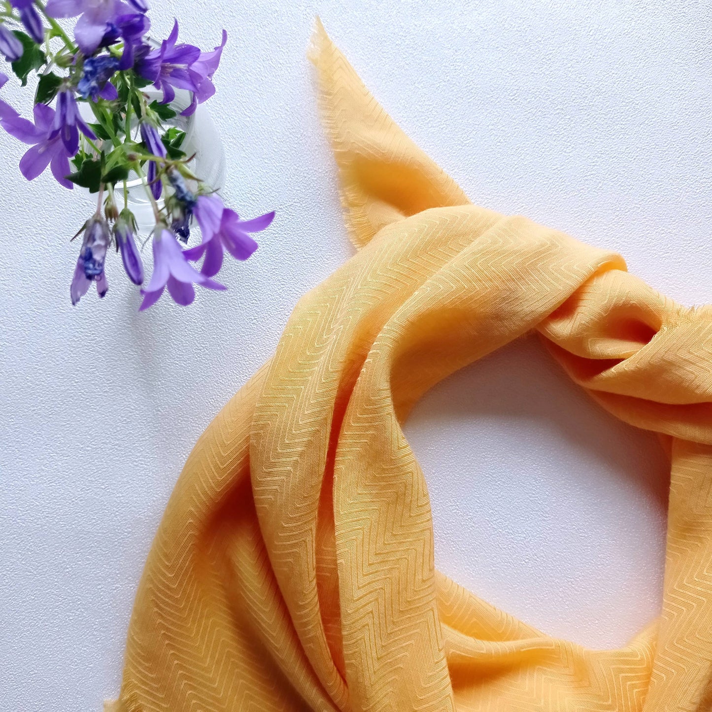 Au Lait BIO - Foulard "Yellow Sun", Existe en Carré ou Paréo | Made in France