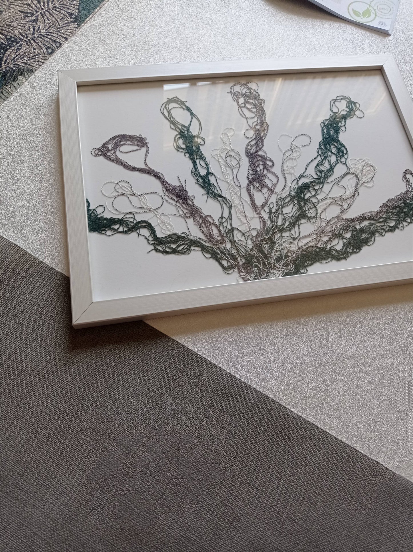 Cadre Unique "Une Fleur se dévoile" - Upcycling