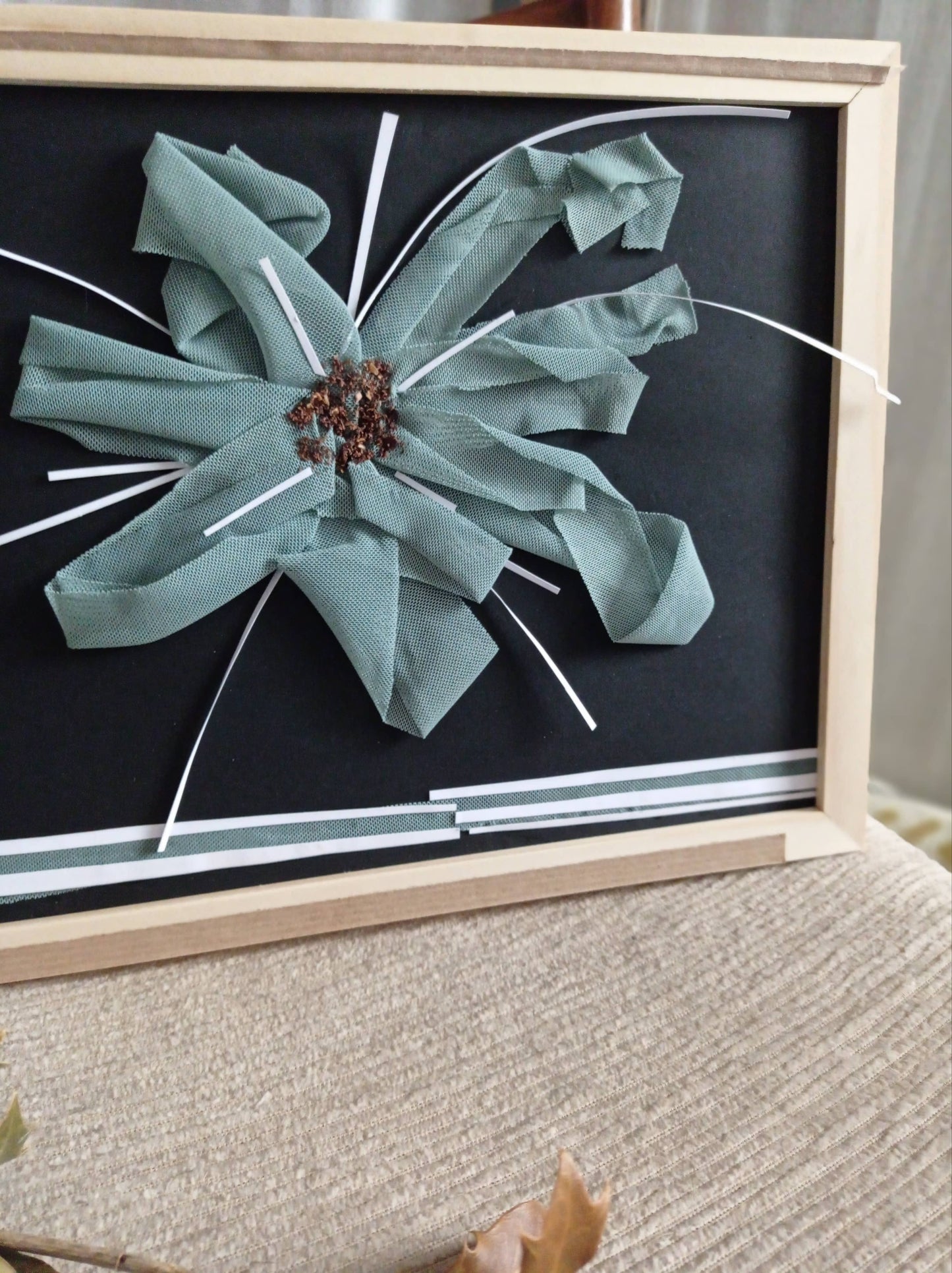 Cadre Unique Fleur "Libre" - Upcycling