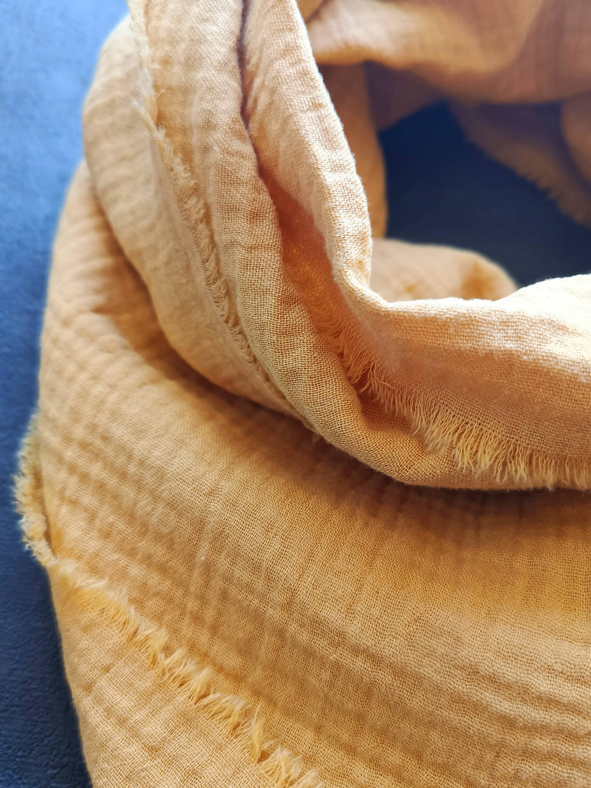 Écharpe chaude pour femme en coton biologique Made in France 