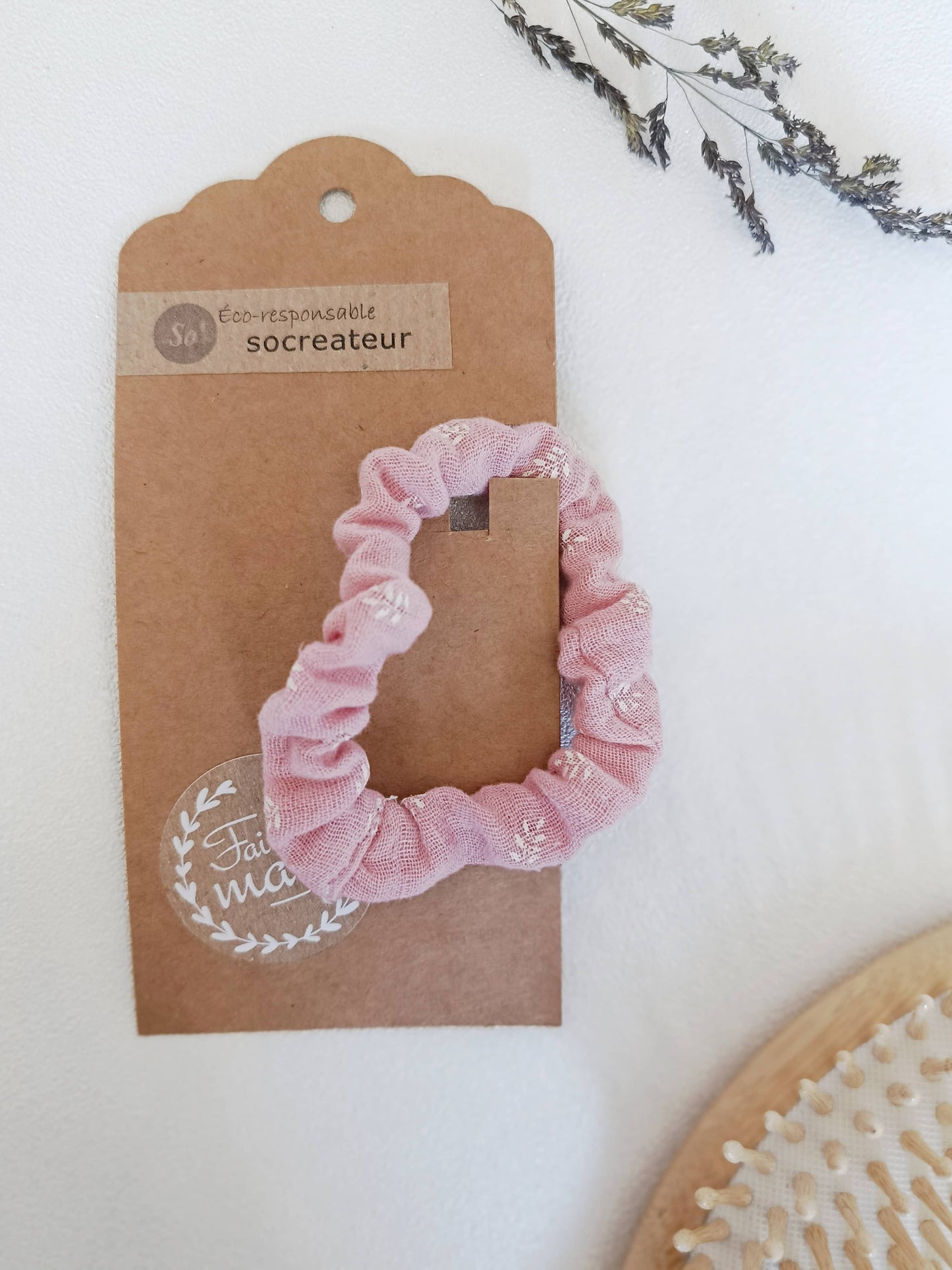 Bio-Scrunchie „Azurblau“ | Hergestellt in Frankreich