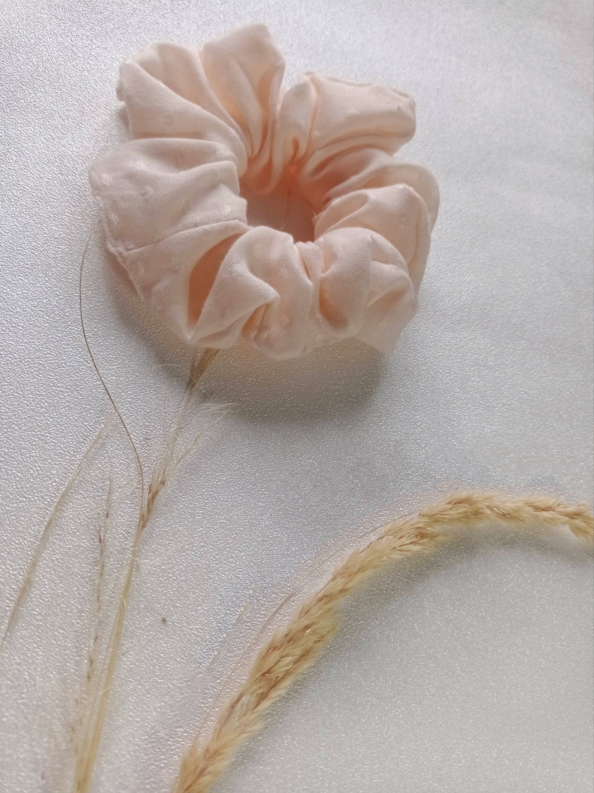 Chouchou Chic blanc nacré 