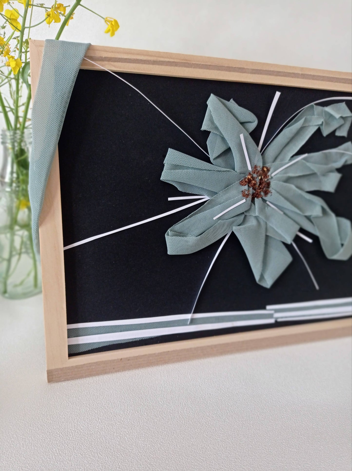 Cadre Unique Fleur "Libre" - Upcycling
