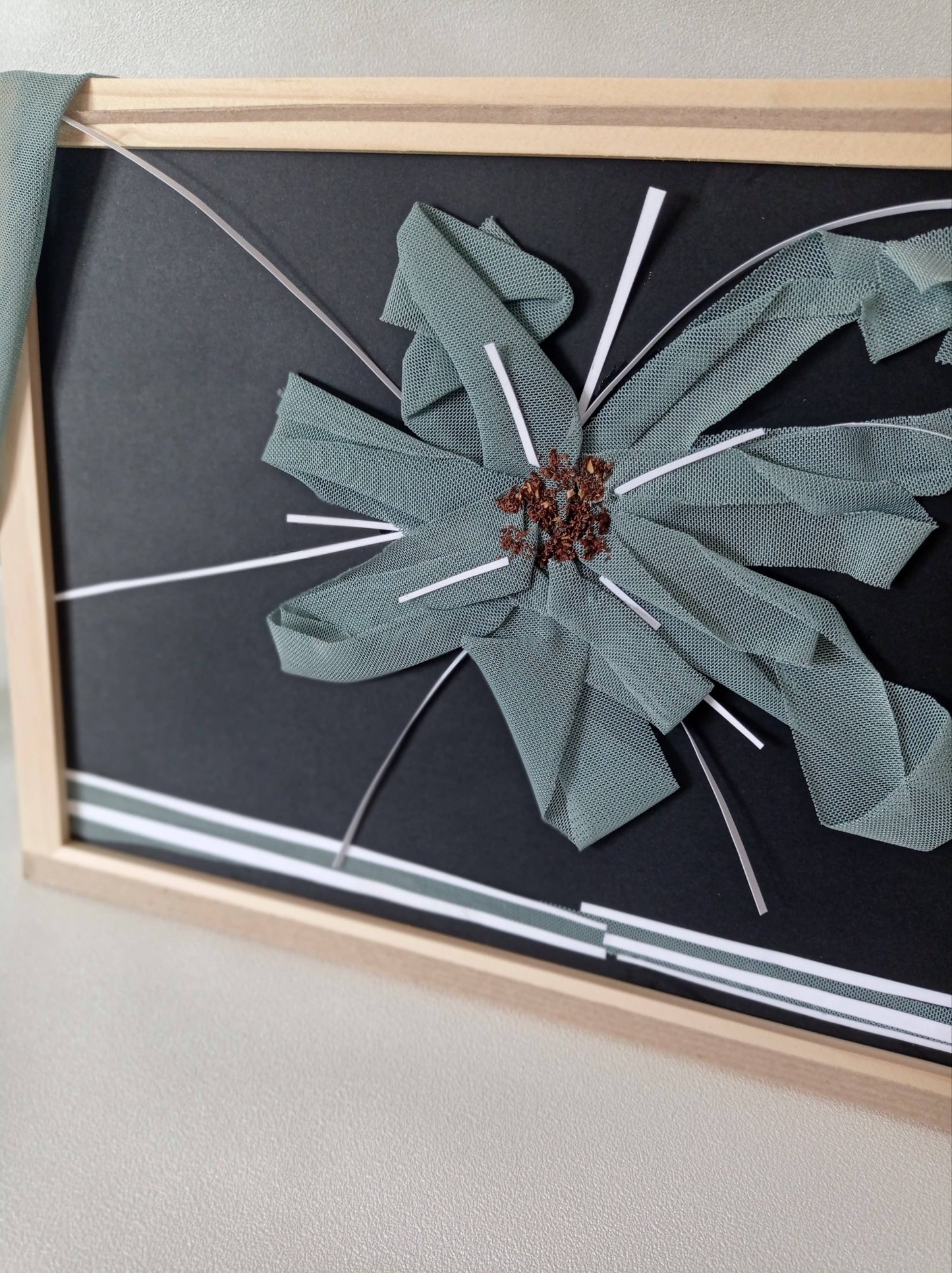 Cadre Unique Fleur "Libre" - Upcycling